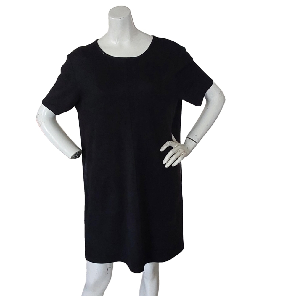 Zara Black Short Sleeve Dress
